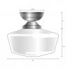 Luminaire plafonnier style schoolhouse 16