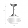 Luminaire suspendue style schoolhouse 16